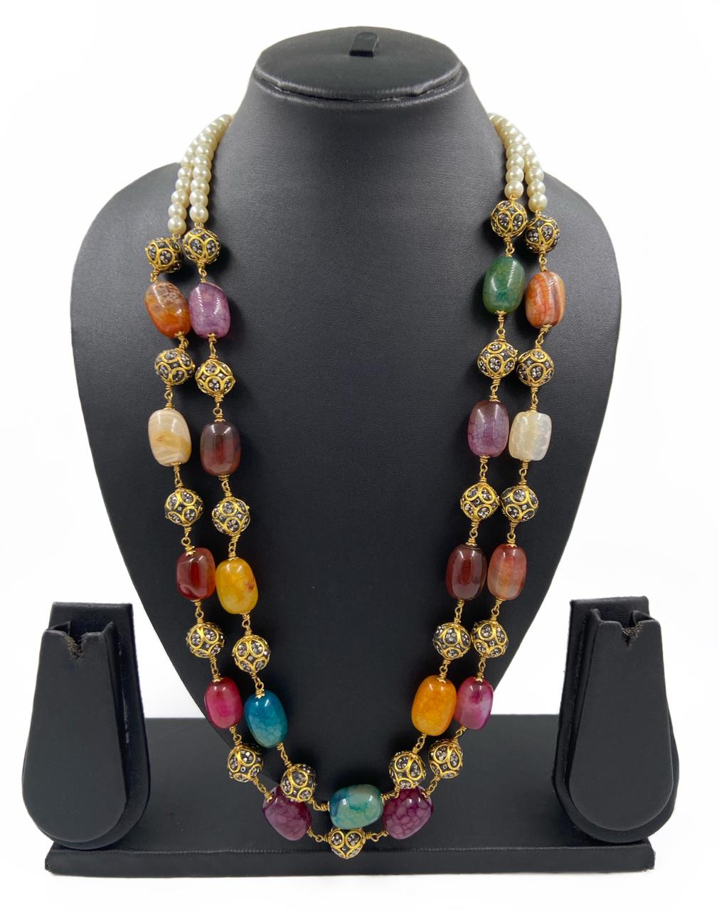 Chalcedony Necklace- Gemstone Jewelry- Fashion Jewelry