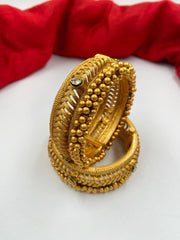 Imitation Designer Golden Bangles For Ladies By Gehna Shop Antique Golden Bangles