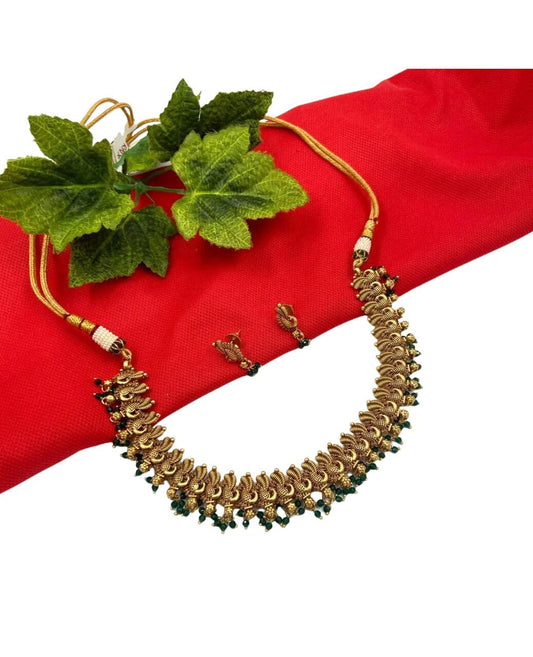 Inaya Golden Necklace set For Women By Gehna Shop Antique Golden Necklace Sets