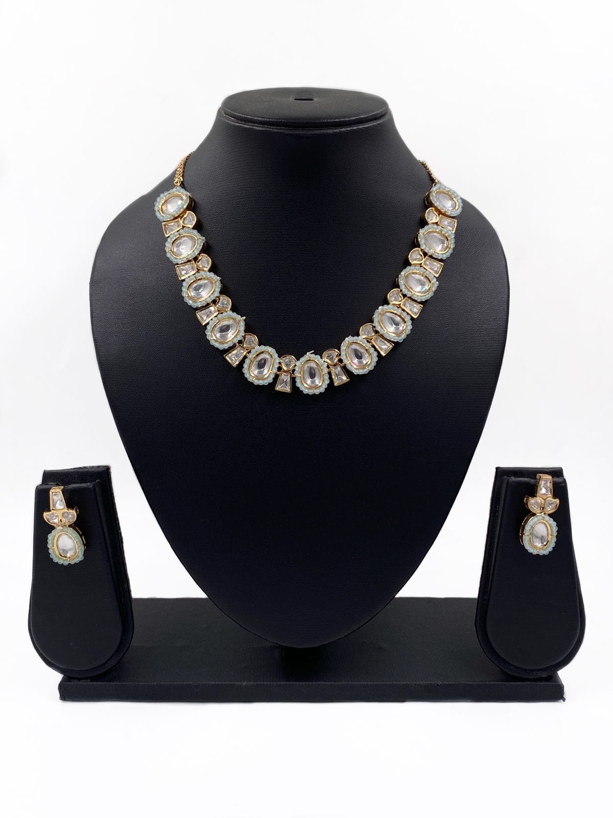 Kalyani Simple Kundan Polki Necklace For Ladies By Gehna Shop Choker Necklace Set