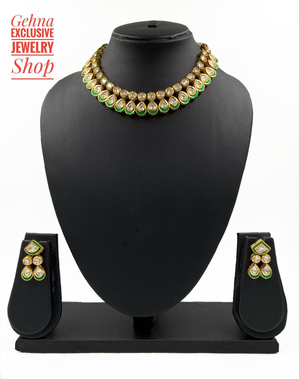 Kundan Necklace Set For Weddings By Gehna Shop Kundan Necklace Sets