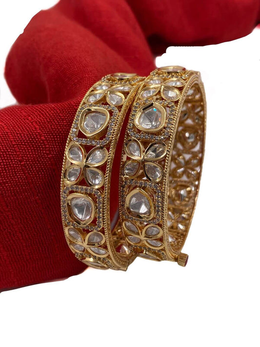 Maitri Uncut Kundan Polki Bangles | Woman's Bangles | Designer Bangles Kundan Bangles