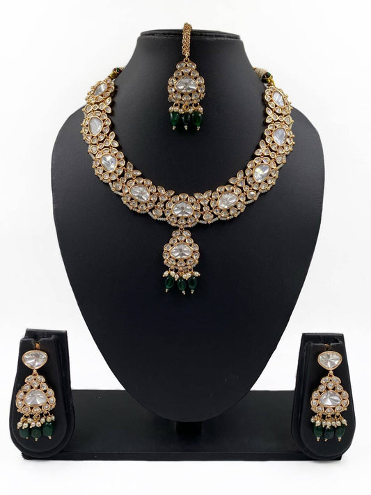 Mohini Designer Polki Wedding Jewellery Necklace Set By Gehna Shop Bridal Necklace Sets