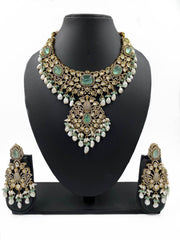 Sabyasachi Inspired Bridal Antique Victorian Jewellery Necklace Set By Gehna Shop Victorian Necklace Sets