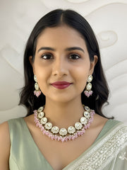 Veronica Women Victorian Polki Necklace Set | Victorian Jewellery