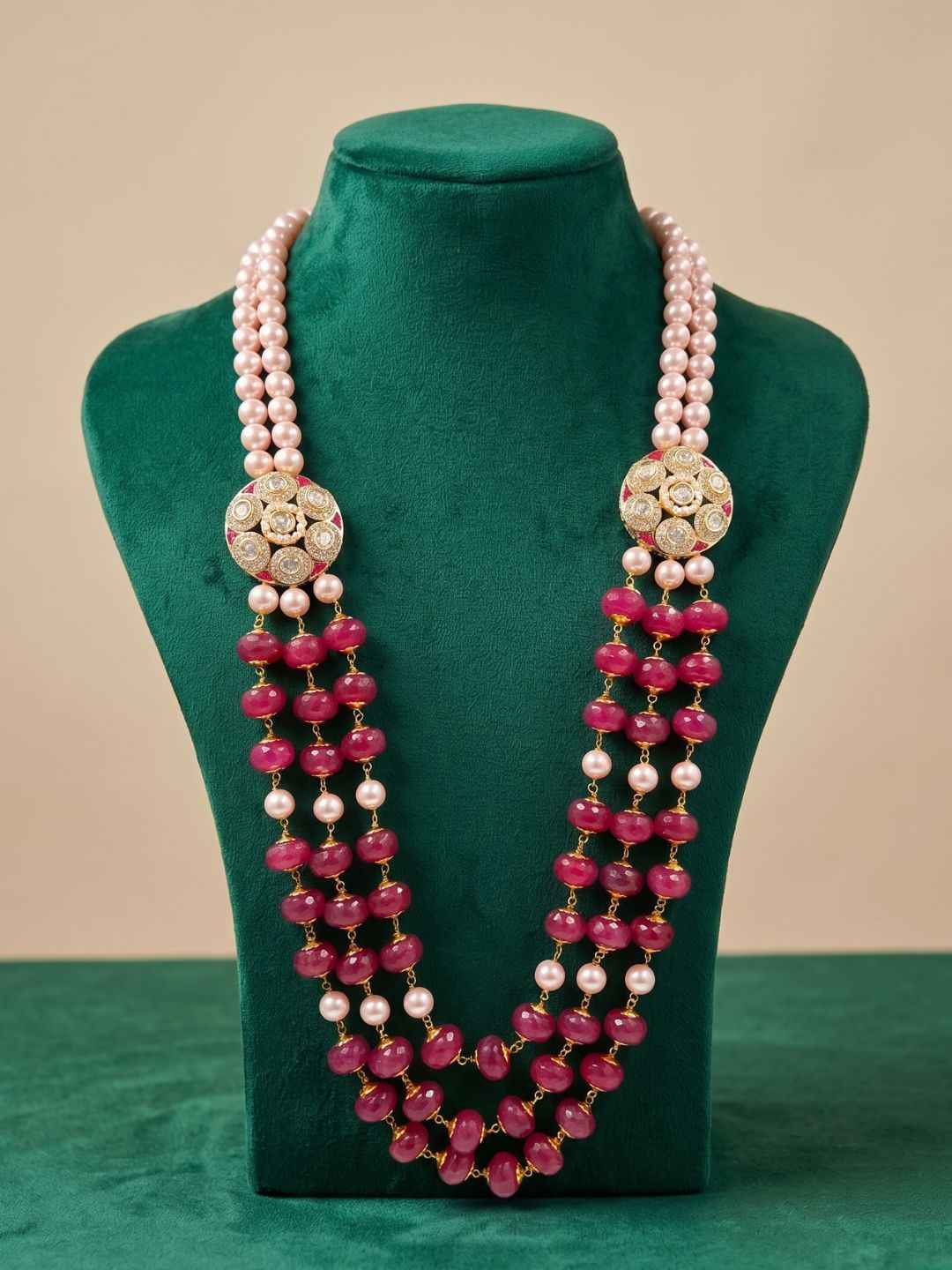 Designer Layered Beaded Dulha Sherwani Mala For Grooms | Grooms Jewellery For Sherwani