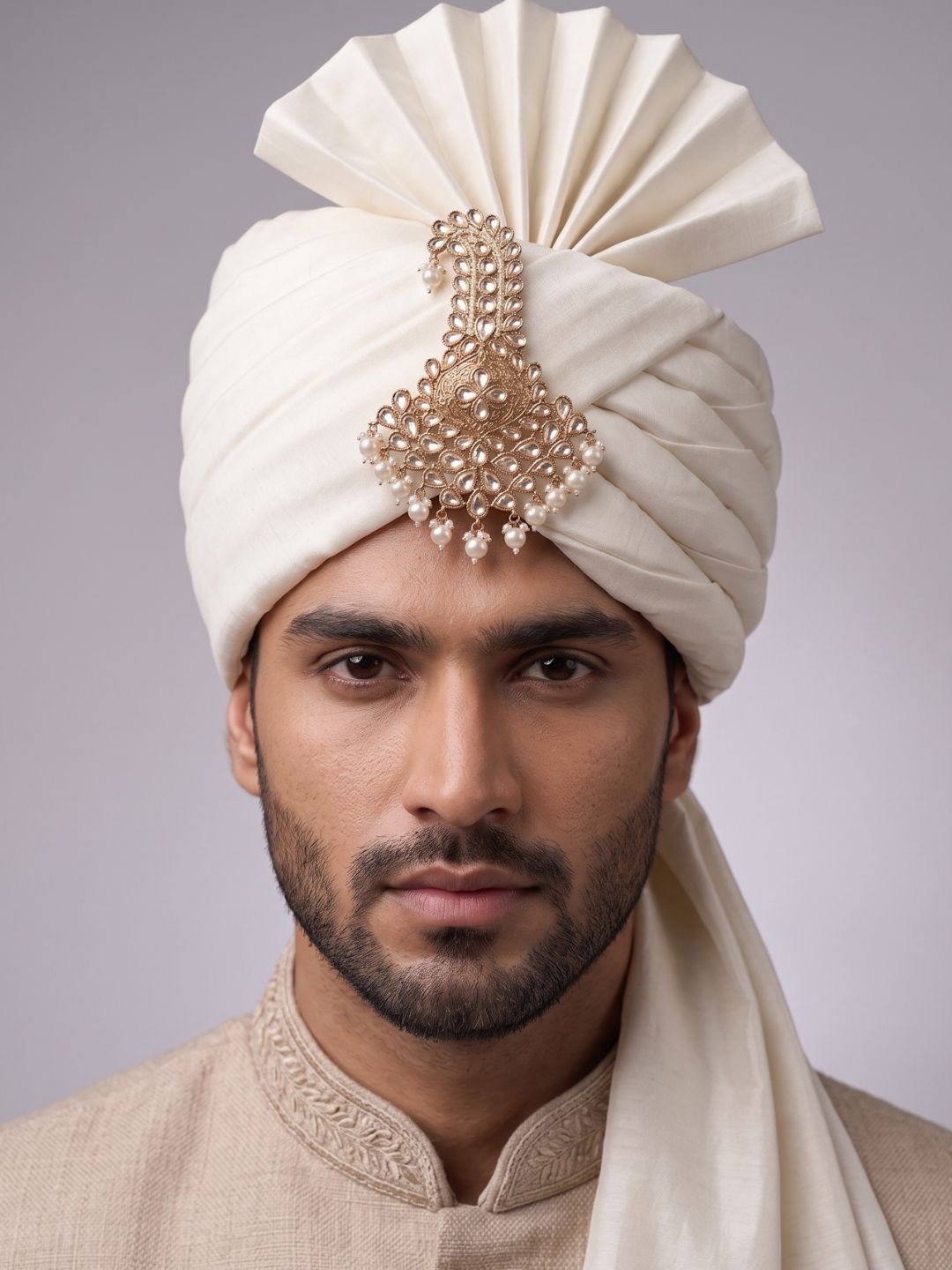 Designer Indian Grooms Safa Kalgi With Meenakari | Turban Kalangi For Men