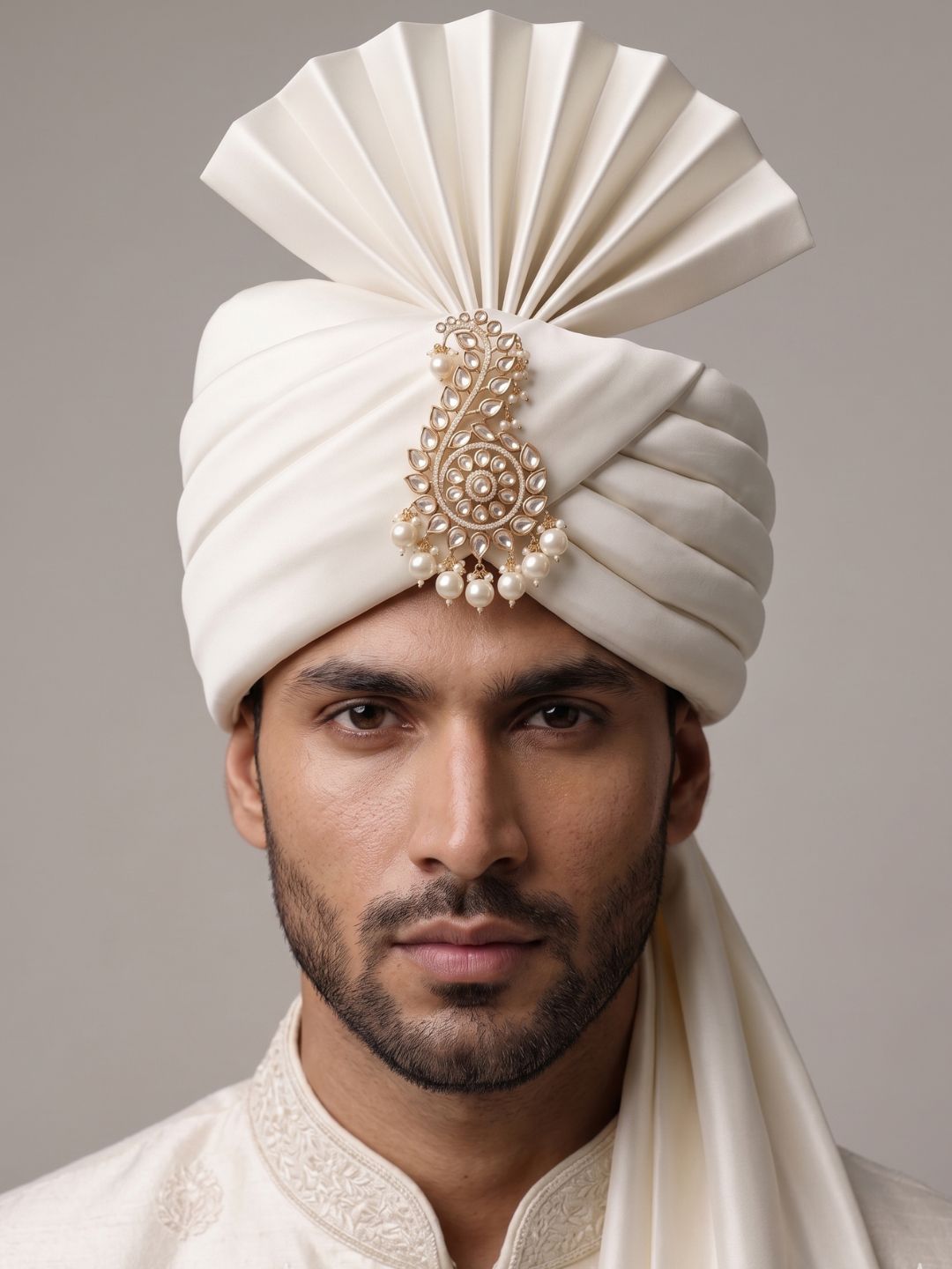Traditional Rajputi Look Kundan Polki Kalangi For Safa | Kalgi For Turban