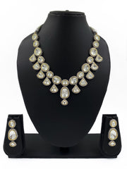 Silver Plated Designer Victorian Necklace Set For Wedding By Gehna Shop Victorian Necklace Sets