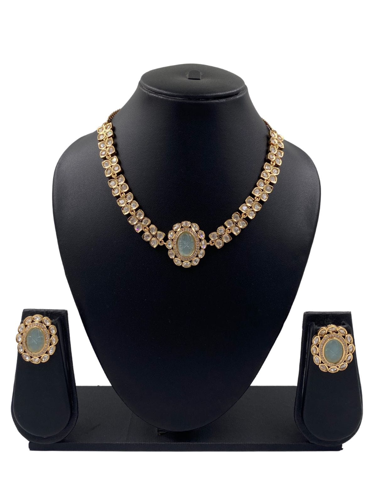 Suhani Designer Polki Choker Jewellery Set By Gehna Shop Choker Necklace Set