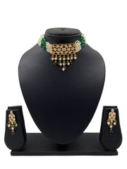 Supriyaa Simple Kundan And Pearl Choker By Gehna Shop Choker Necklace Set
