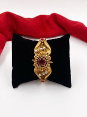 Traditional Gold Plated Antique Golden Kada Bracelet For Ladies (1 PC) Bracelets