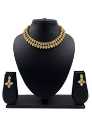Traditional Gold Plated High Quality Vilandi Kundan Necklace Set By Gehna Shop Kundan Necklace Sets