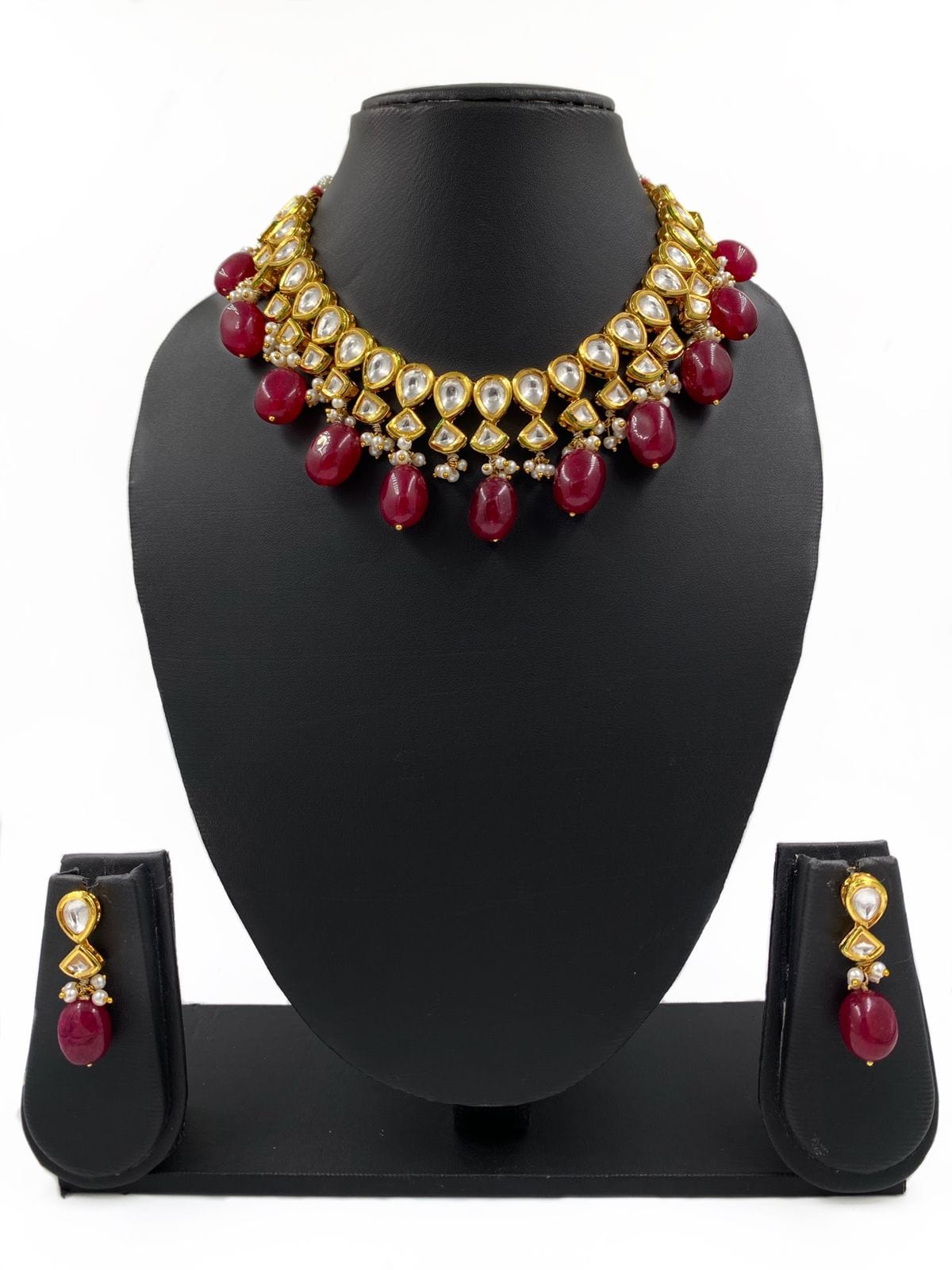 Traditional Gold Plated Kundan Necklace Set For Ladies By Gehna Shop Kundan Necklace Sets