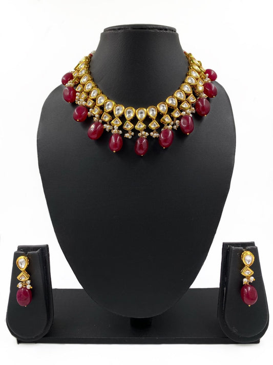 Traditional Gold Plated Kundan Necklace Set For Ladies By Gehna Shop Kundan Necklace Sets