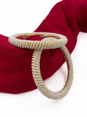 Traditional Gold Plated Pearl Bangles For Ladies By Gehna Shop Antique Golden Bangles