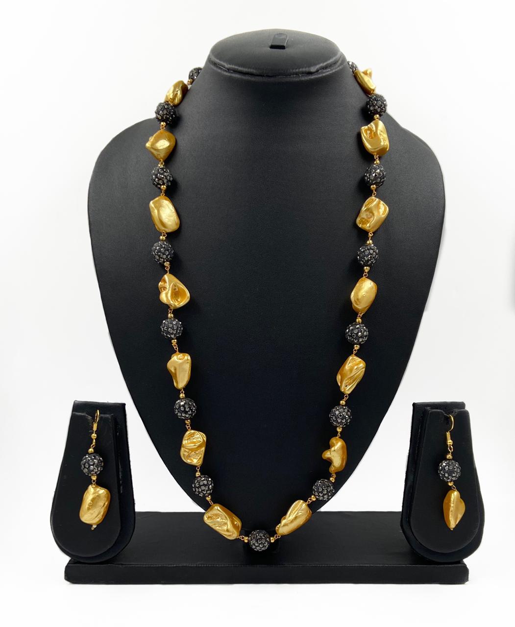 Traditional Jaipuri Handmade Tumbled Shape Pearl Beads Necklace Beads Jewellery
