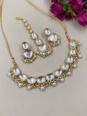 Traditional Kundan And Pearls Necklace Set For Women By Gehna Shop Kundan Necklace Sets