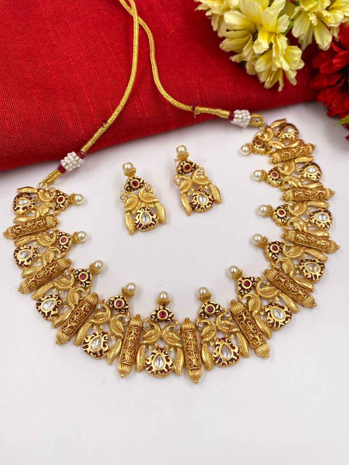 Set Designs Latest Gold Necklace Designs With Weight Traditional