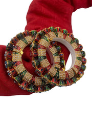 Traditional Multi Color Meenakari And Pearls Pacheli Bangles Bangles