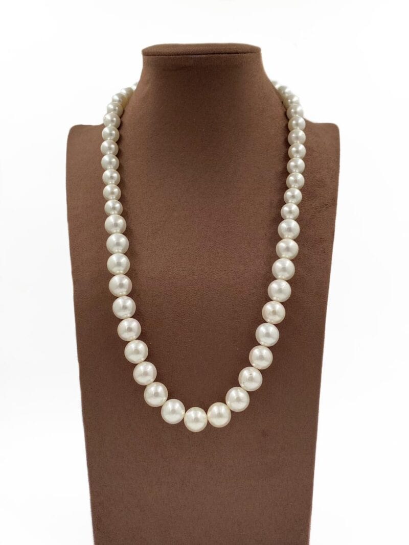 White Shell Pearls Beaded Necklace For Women By Gehna Shop Beads Jewellery